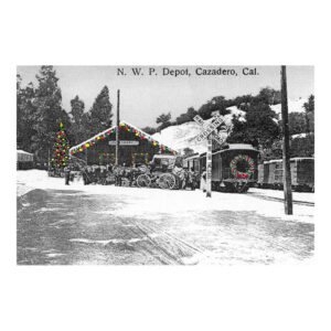 Holiday Card - Northwestern Pacific Railroad Depot
